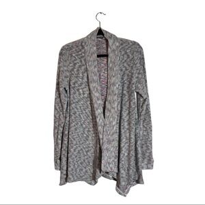 American Eagle Outfitters Gray and Pink Draped Cardigan